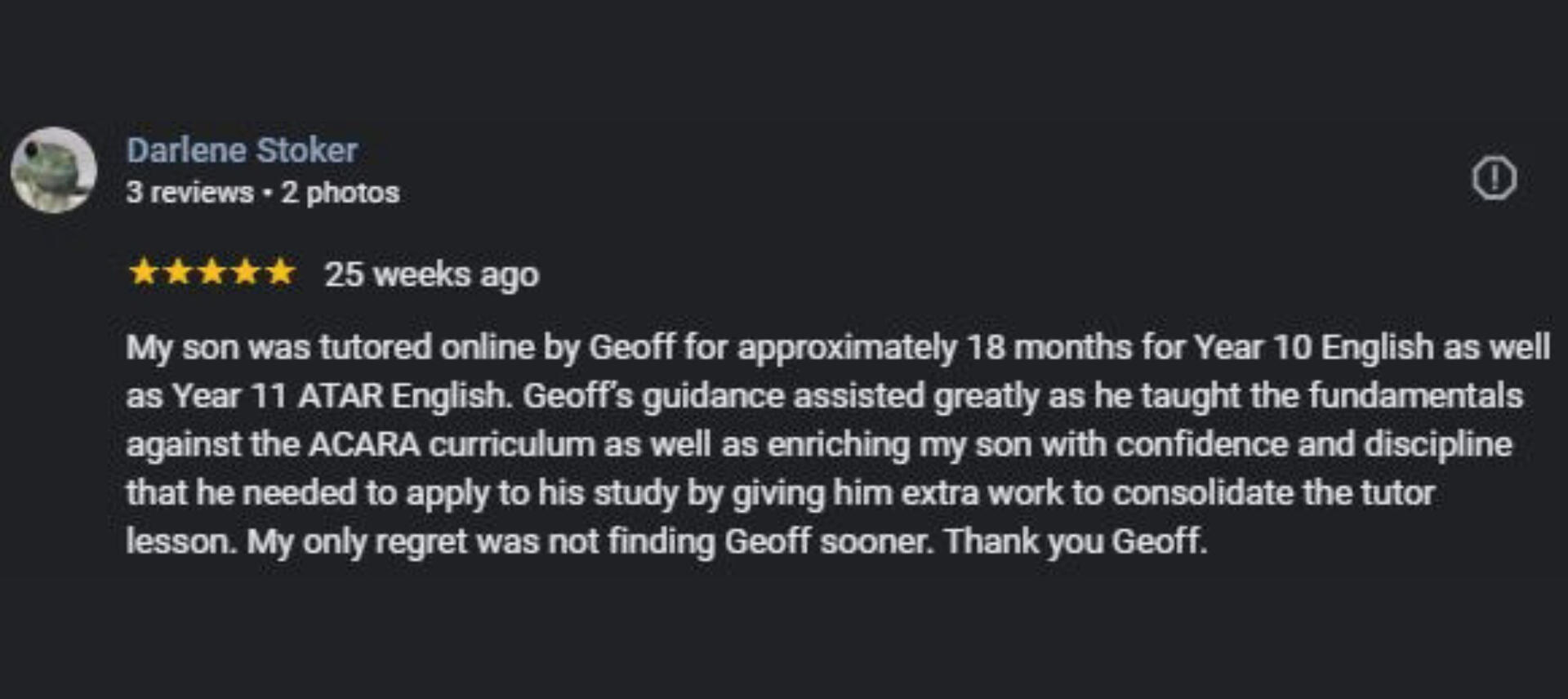 Geoff's Tutoring Geoff Seow