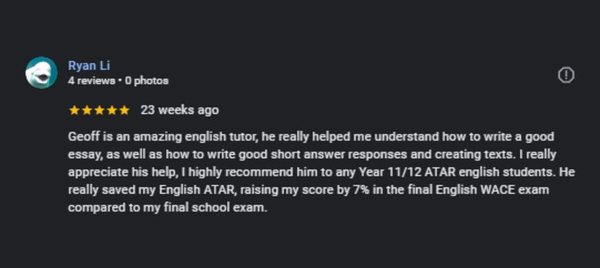 Geoff's Tutoring Geoff Seow